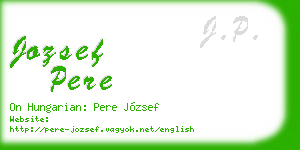 jozsef pere business card